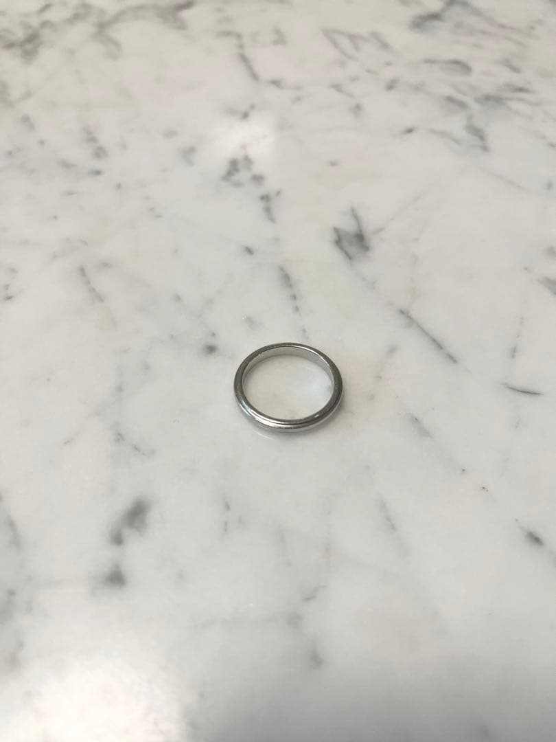 Tiffany ティファニー ミルグレイン Pt950 リング 17号 3mm幅