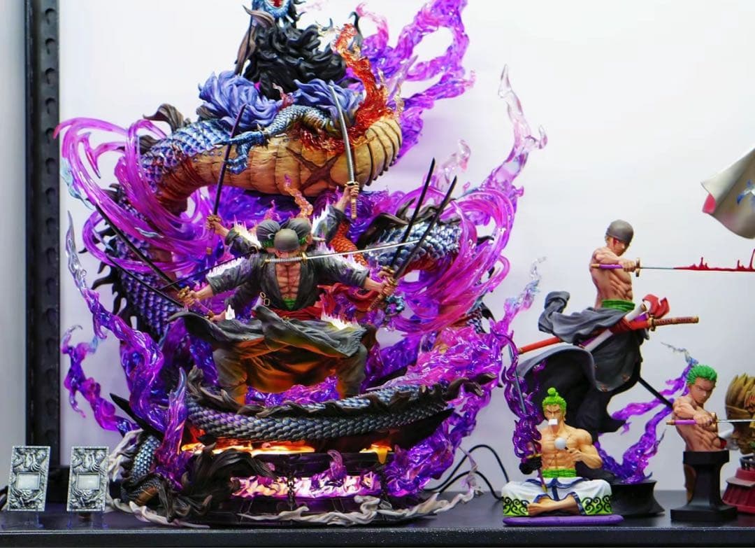 ワンピース 和の国 ゾロ フィギュア ガレージキット 塗装済み品1/8