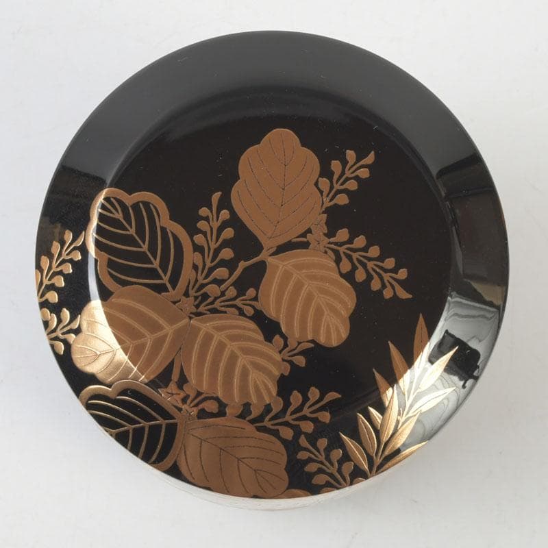 tkfm2002坂下雄峰作　惺斉好写　桐竹蒔絵　大雪吹　共箱　V　9621