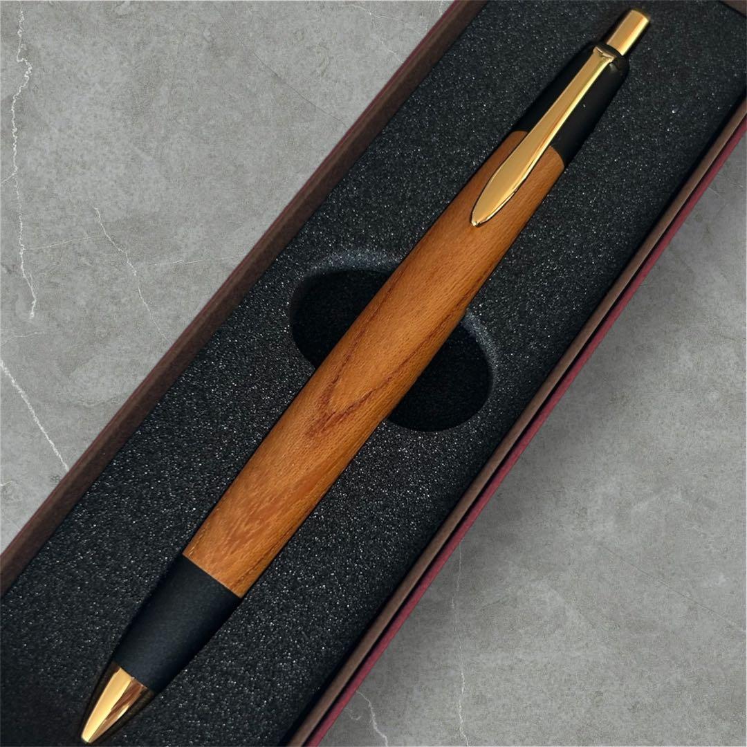 【特価】 ボナンペン 欅 木軸シャープペンシル 真鍮金具 蜜蝋仕上げ 野原工芸似