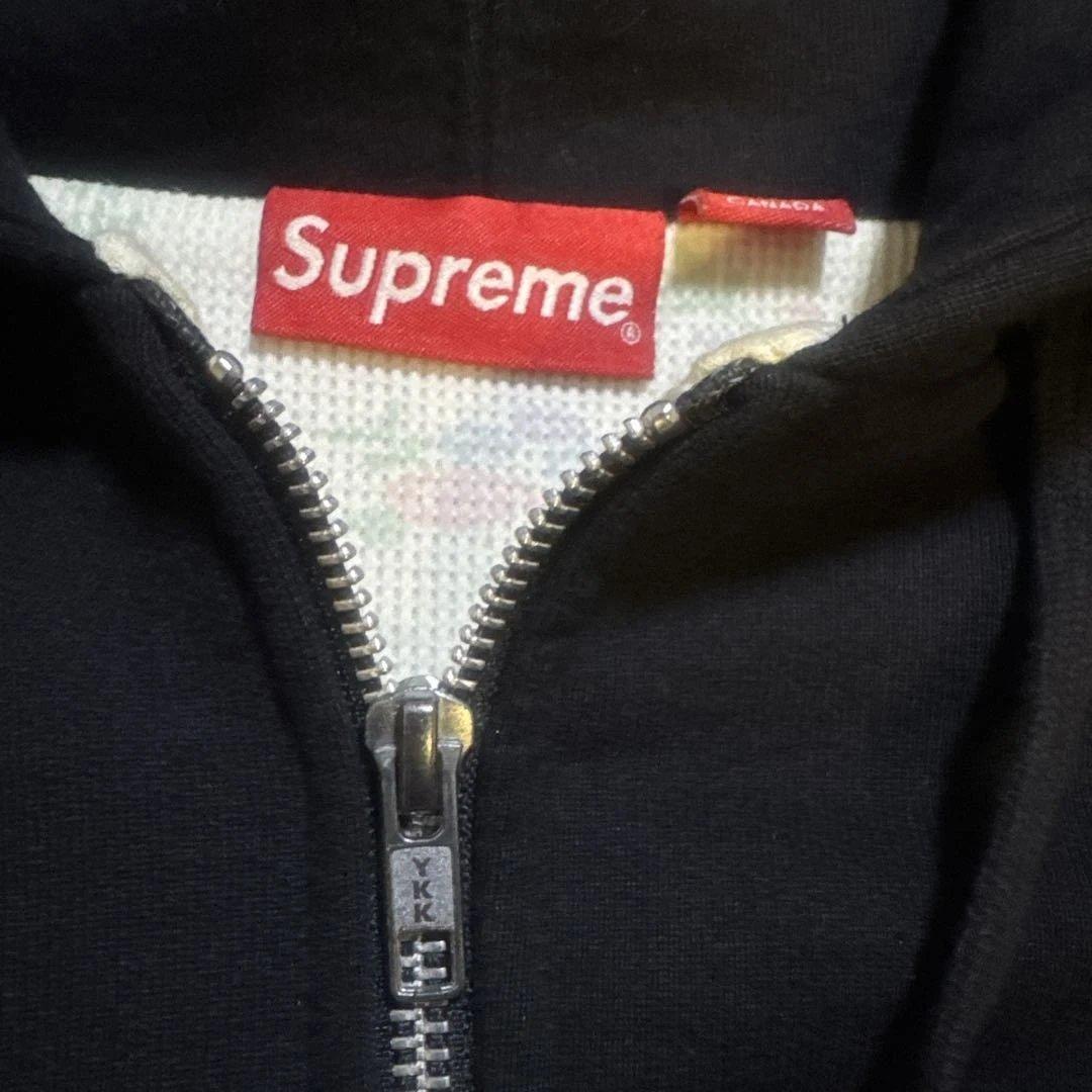 supremeジップパーカ 花柄サーマル