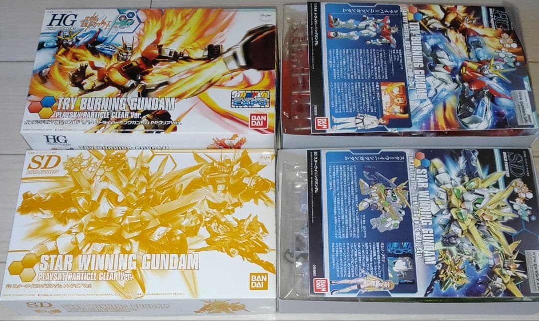 HGトライバーニングガンダム&スターウイニングガンダム PPクリアVer.