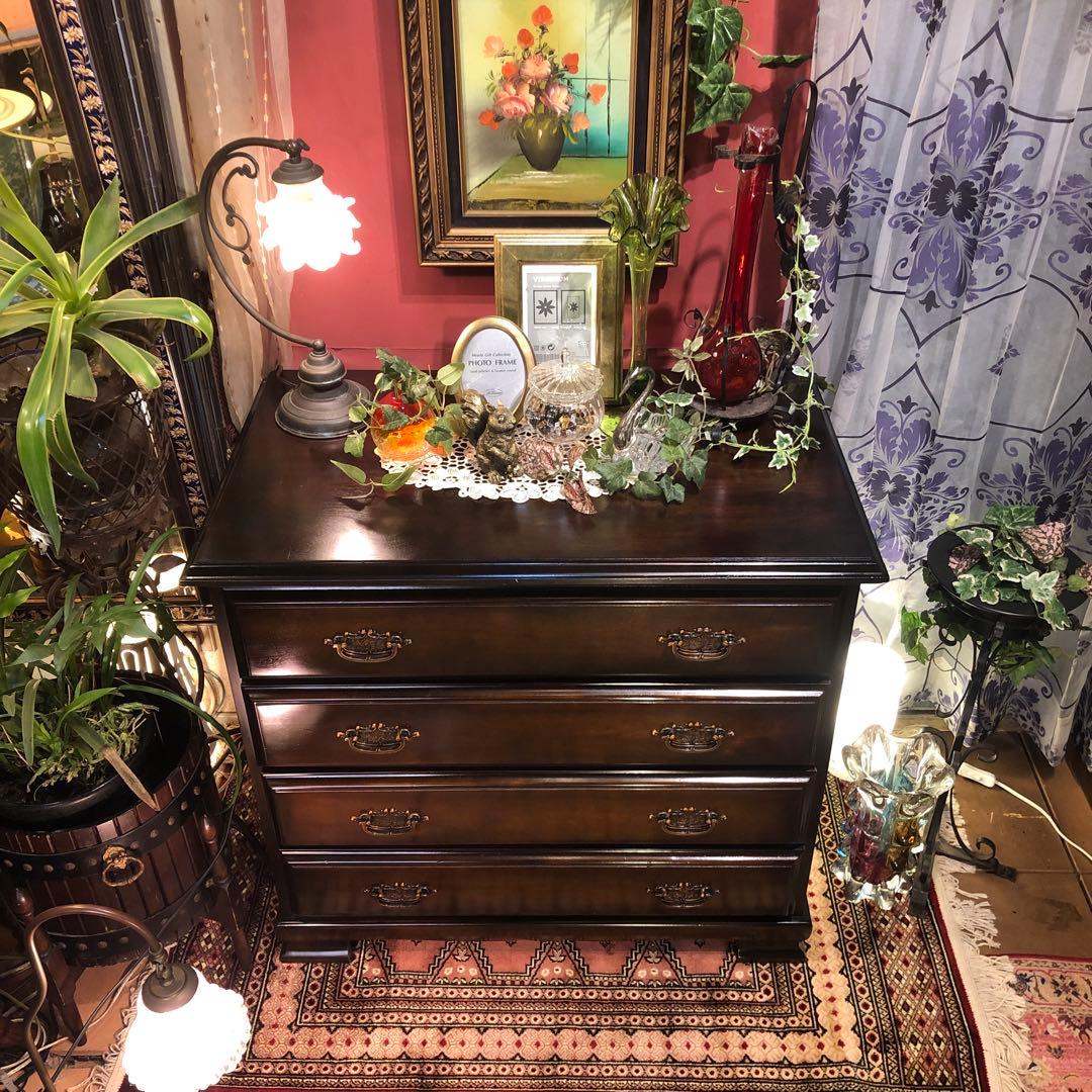 sale JPN 和製　アンティーク　４段　チェスト　かキャビネット