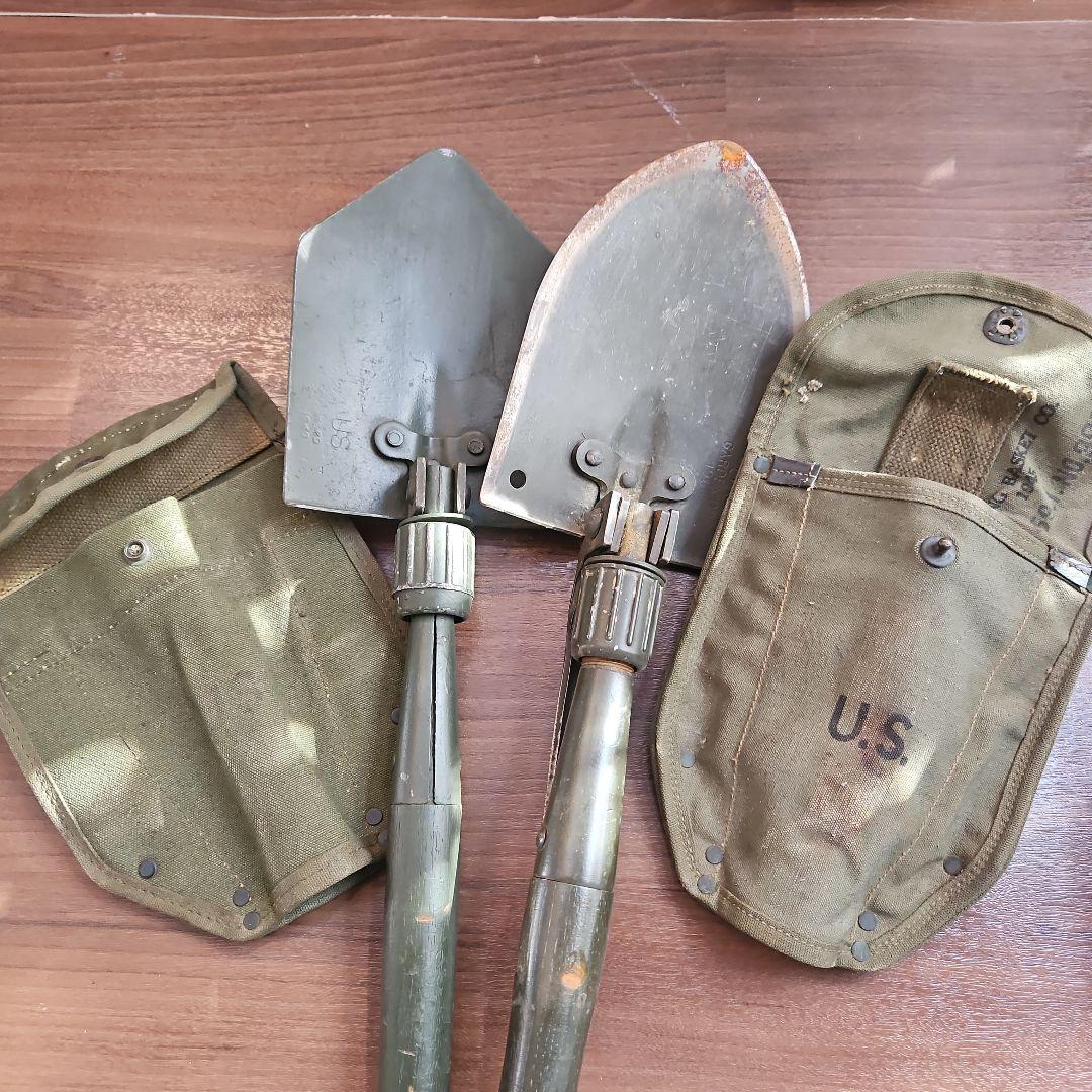 U.S.刻印 オリーブドラブ スコップ 2個セット