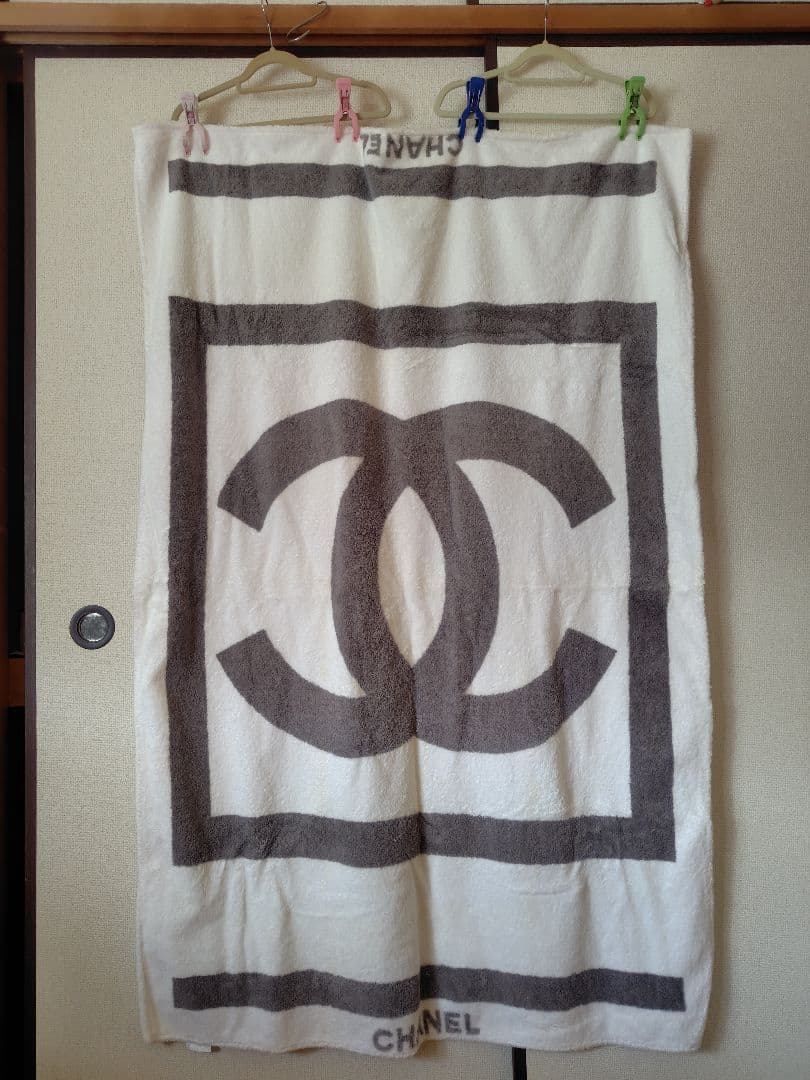 シャネル　ココマーク大判ビーチタオル