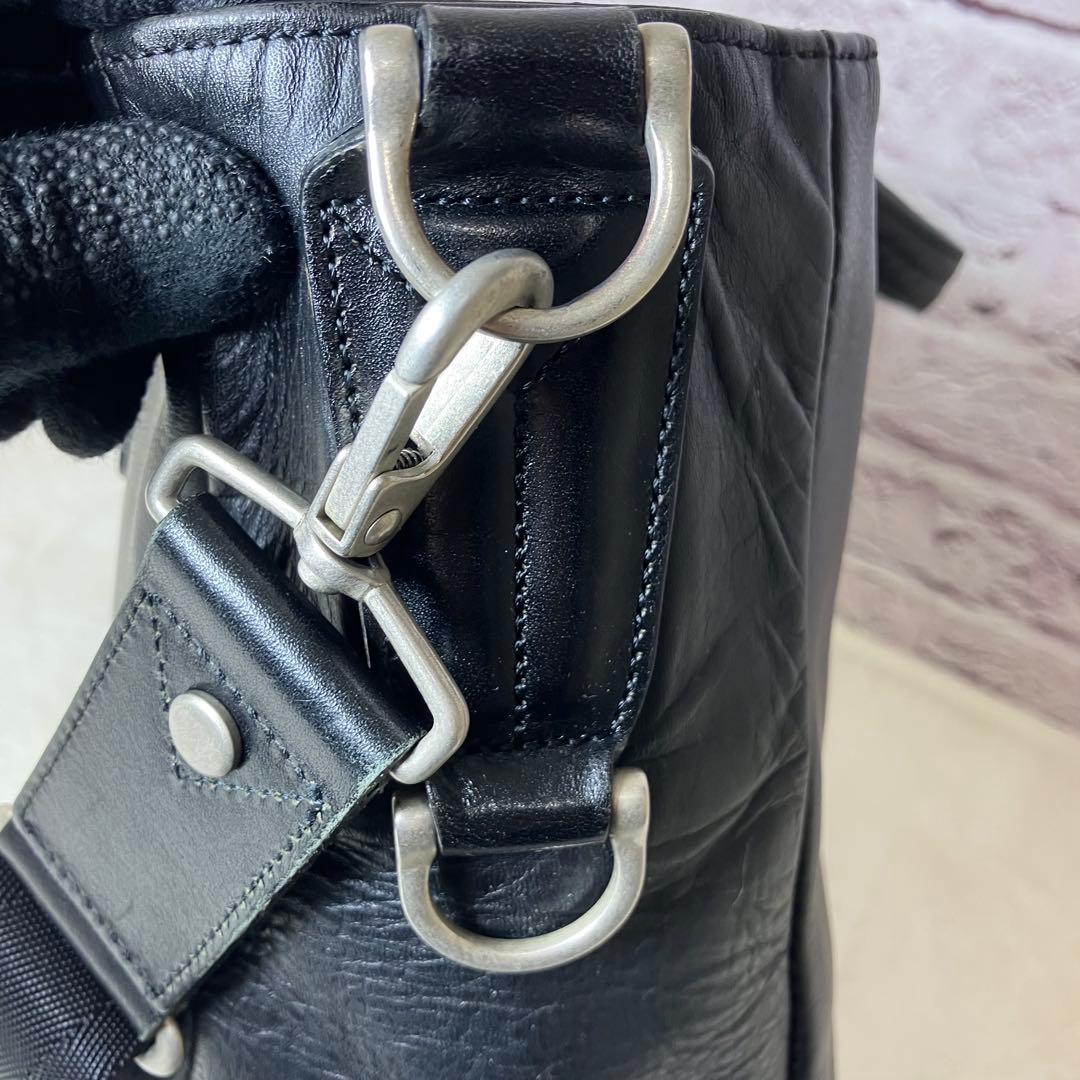 マスターピース✨GLOSS コレクターズ 黒 2way 牛革 ビジネスバッグ