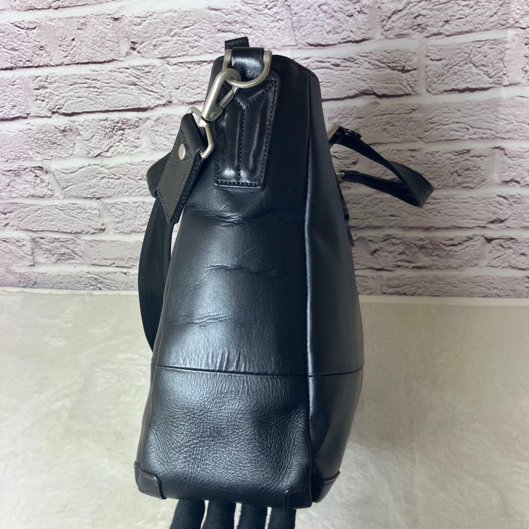 マスターピース✨GLOSS コレクターズ 黒 2way 牛革 ビジネスバッグ