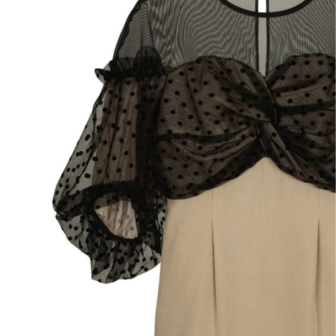 フロッキー・ドット・ワンピース【結婚式・二次会】