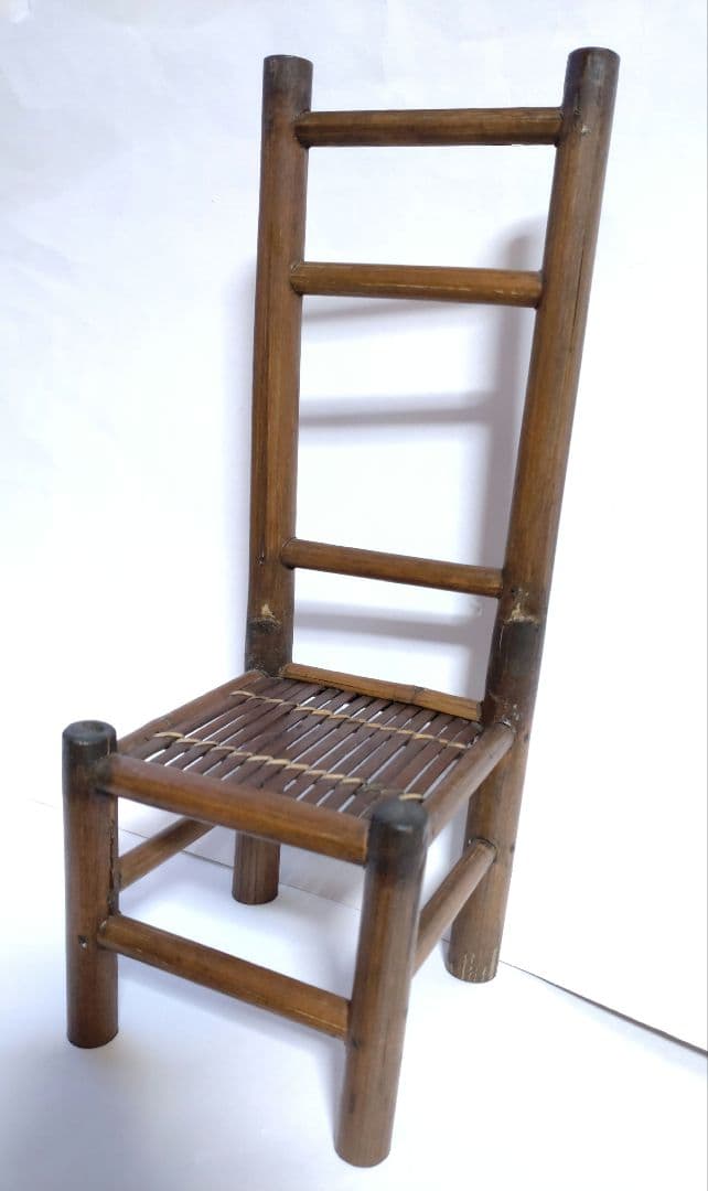 竹細工 椅子 イス 小物置き 花台 チェア レトロ アンティーク ビンテージ