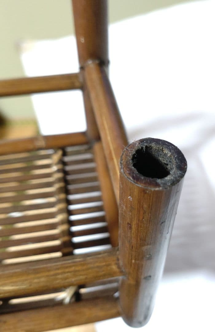 竹細工 椅子 イス 小物置き 花台 チェア レトロ アンティーク ビンテージ