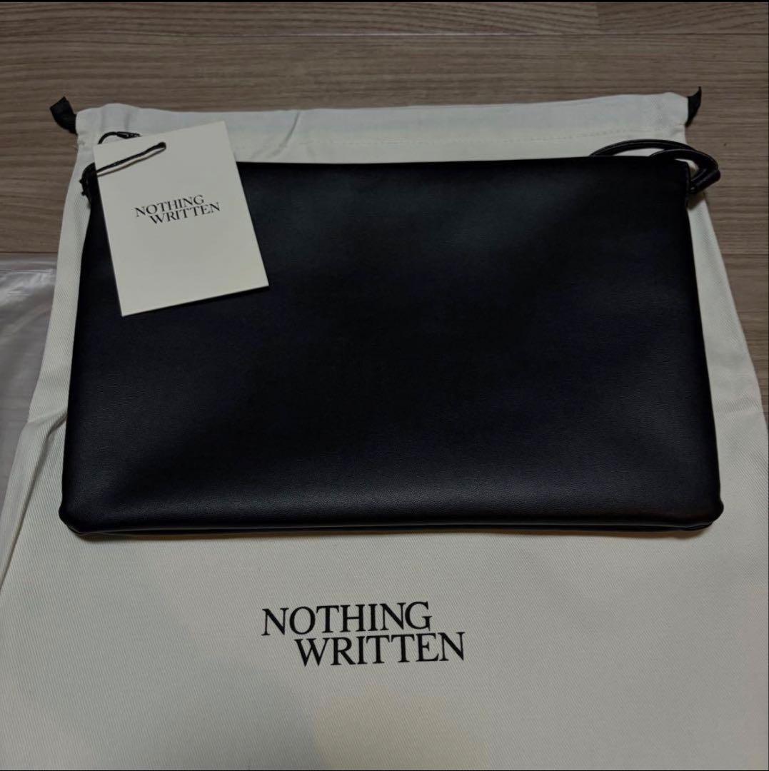 NOTHING WRITTEN ブラック ショルダーバッグ