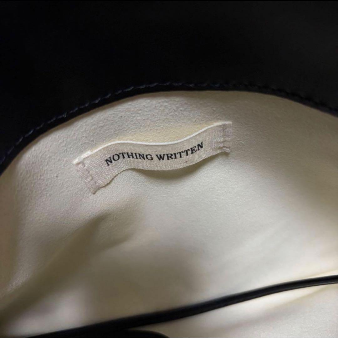NOTHING WRITTEN ブラック ショルダーバッグ