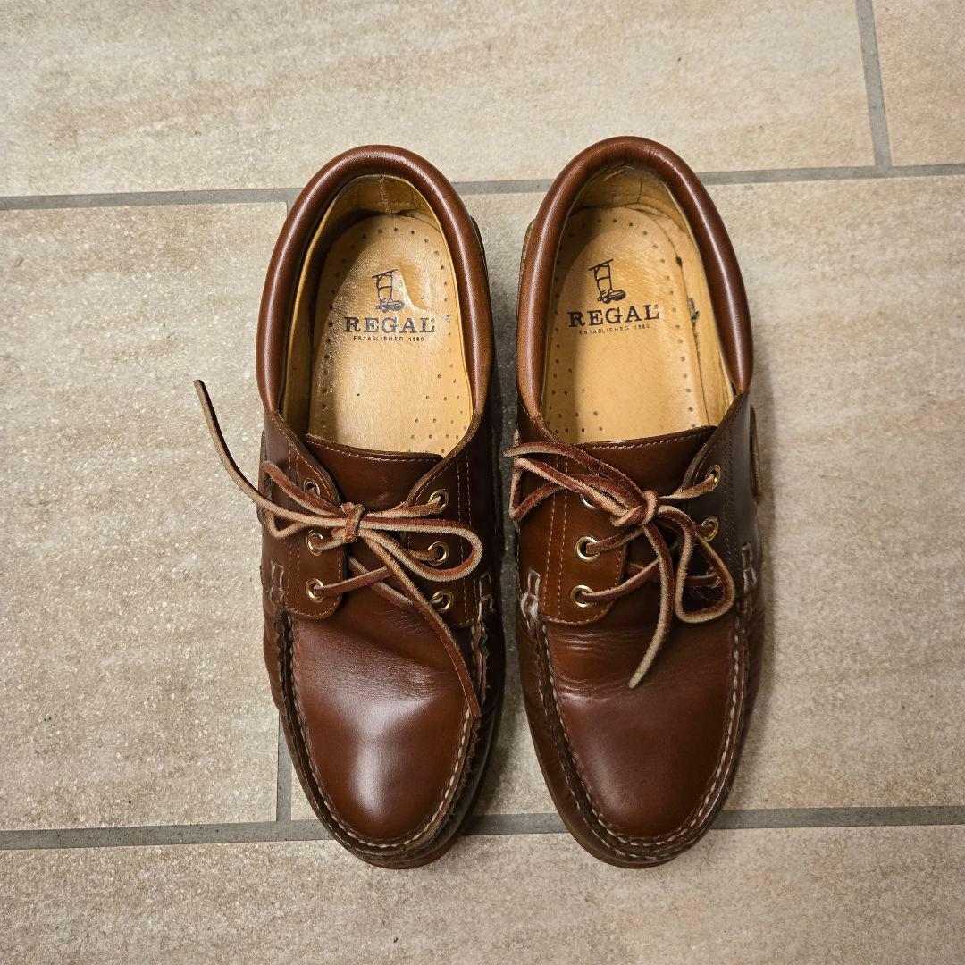 【美品】 timberland 3eye風 REGAL デッキシューズ ブラウン