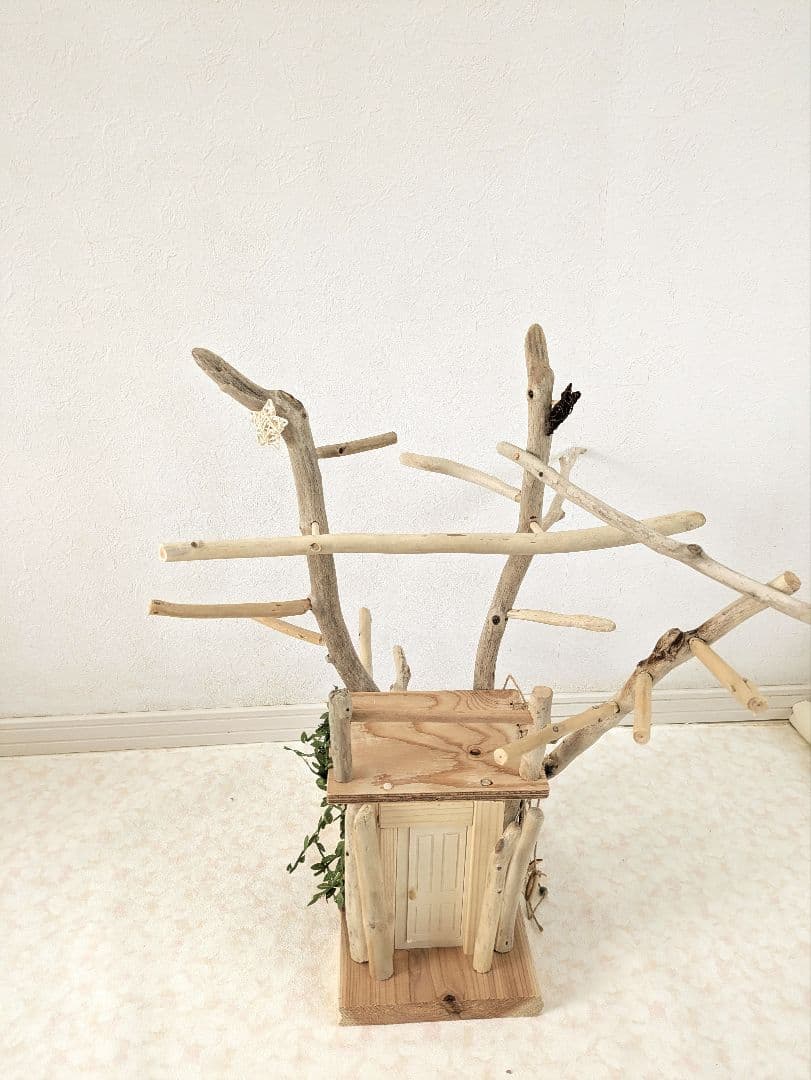 バードアスレチック65流木 バードジム　バードトイ　扉を開けて