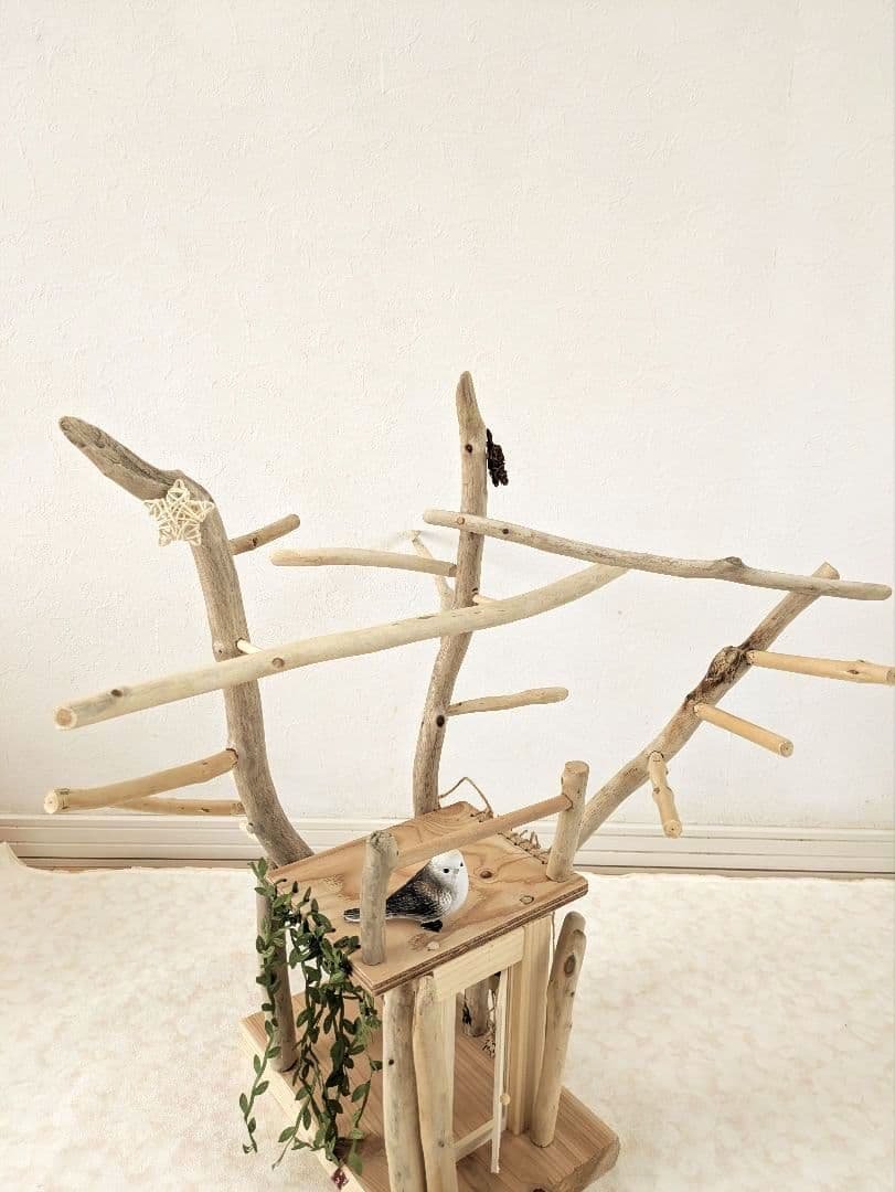 バードアスレチック65流木 バードジム　バードトイ　扉を開けて