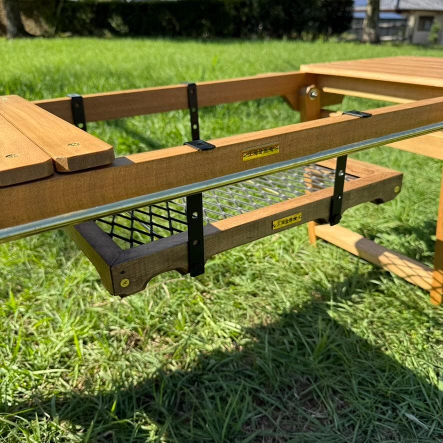 タフ丸金具 ウォルナット 木×エキスパンドメタル×真鍮パーツ IGTフレーム対応