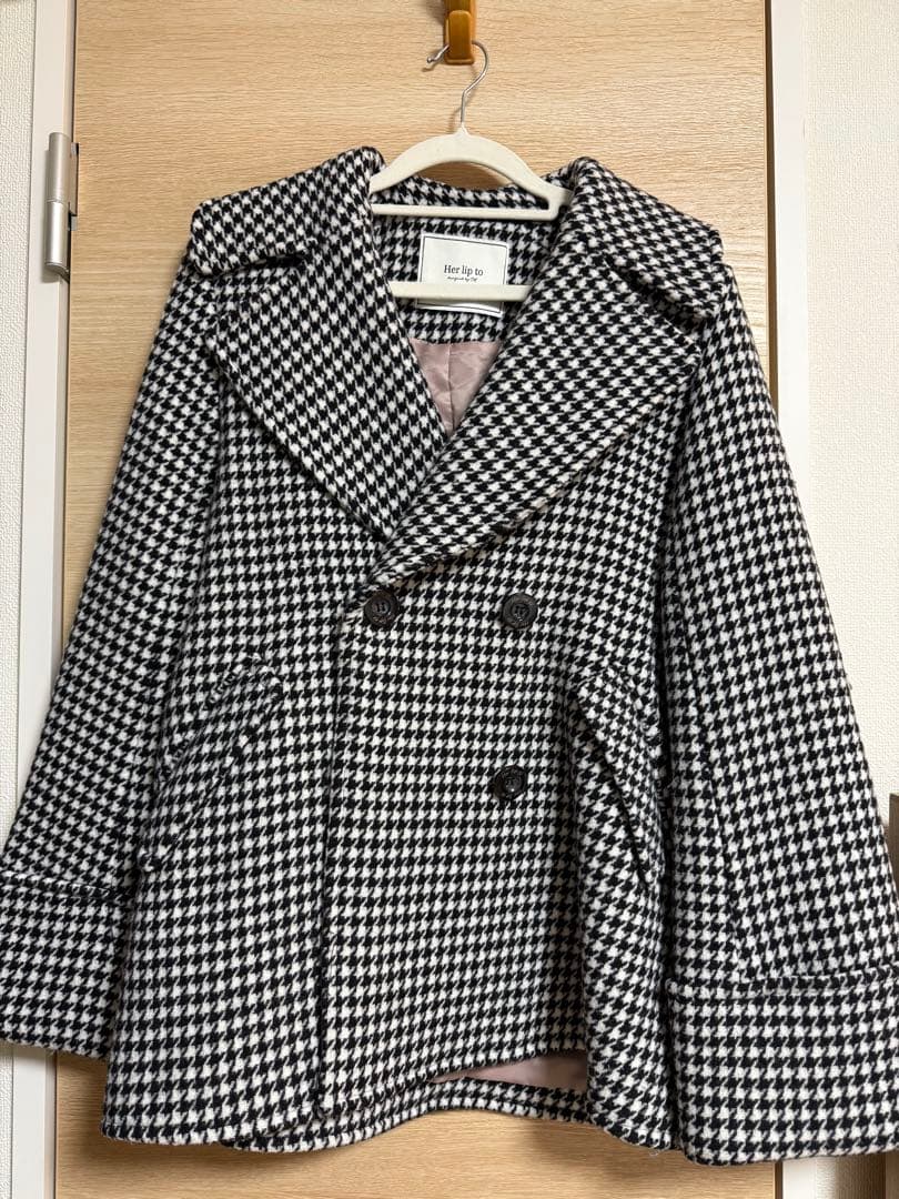 【herlipto】Proust Wool-Blend Melton Coat