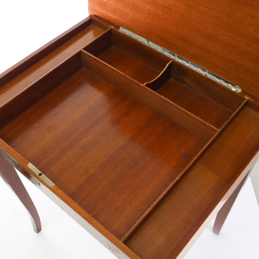 値下イタリア製 オルゴール付象嵌細工サイドテーブル 帰れソレントへ クラシカル