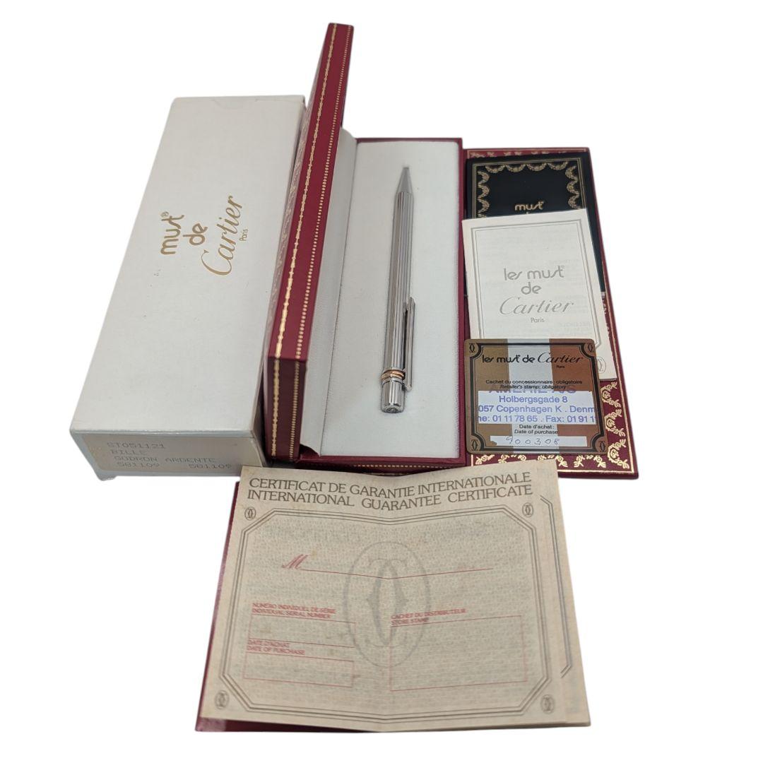 カルティエ トリニティ ボールペン シルバー スリーカラー 箱付