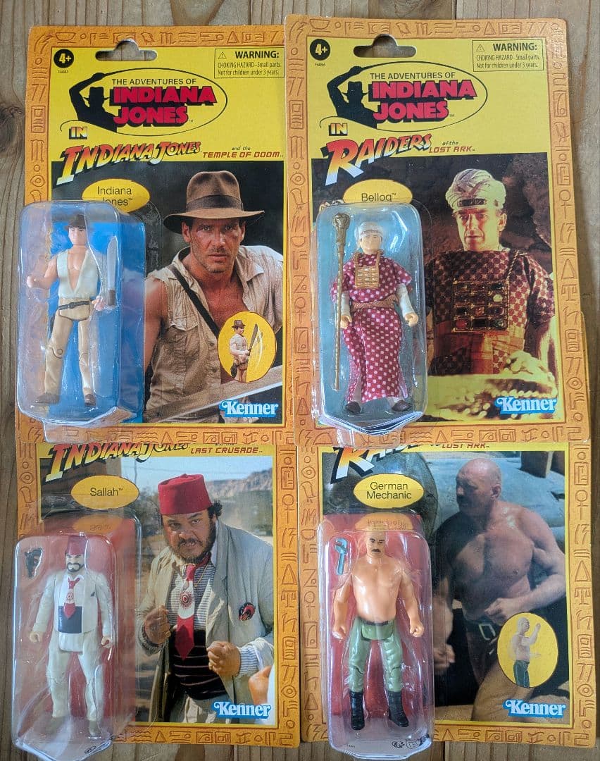 インディージョーンズ　フィギュア　ハズブロージャパン　4点