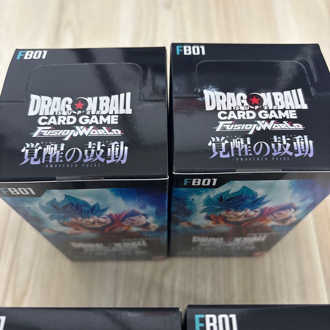 新品未開封 4ボックス ドラゴンボール フュージョンワールド 覚醒の鼓動 BOX