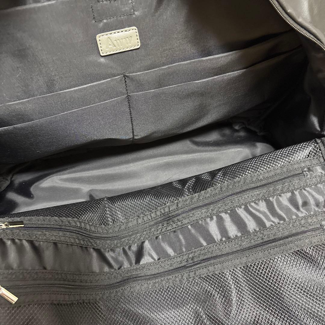 旅行に！AWW ボストンバッグ　ブラック　30L