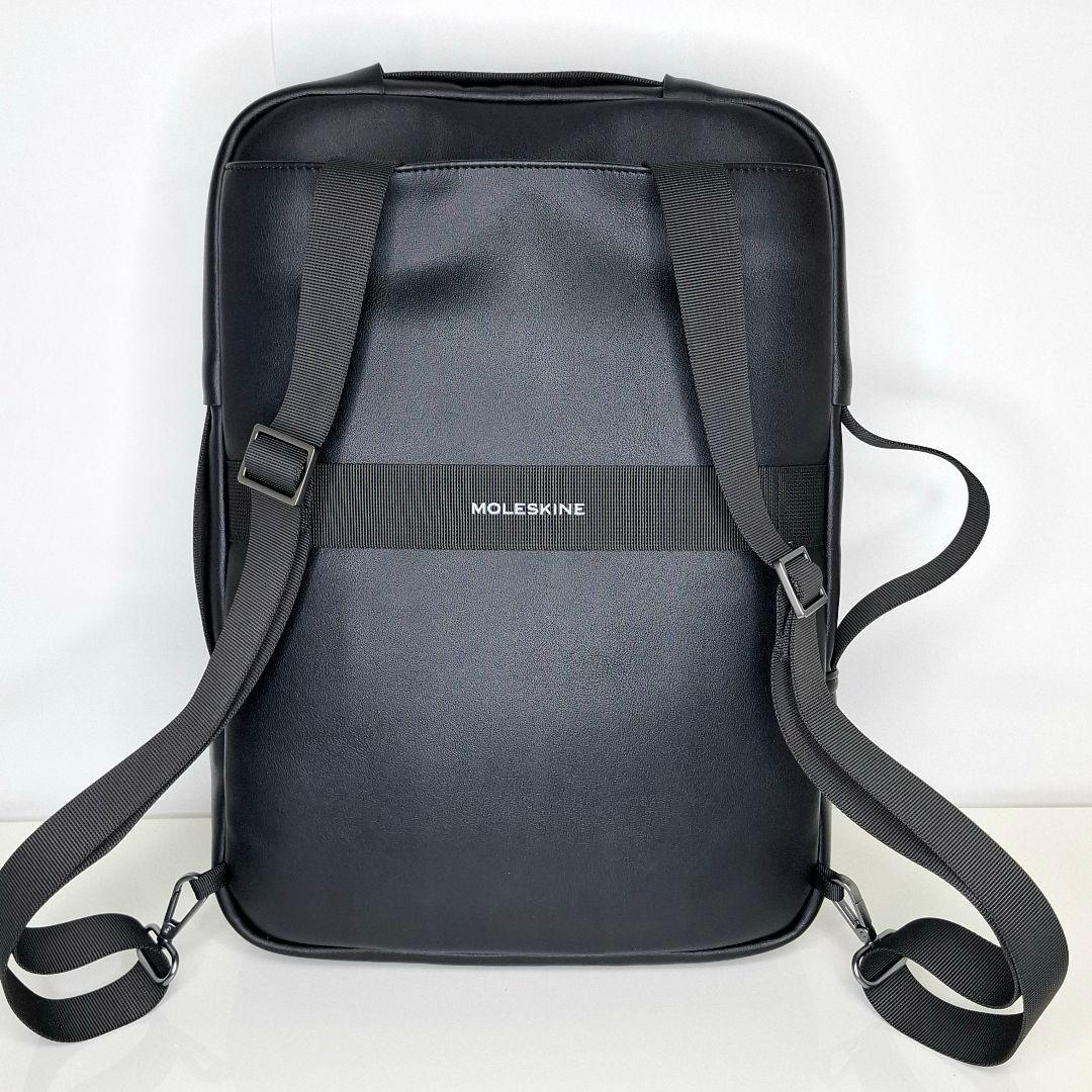 美品 モレスキン Moleskine 2WAY ビジネスバッグ リュック レザー