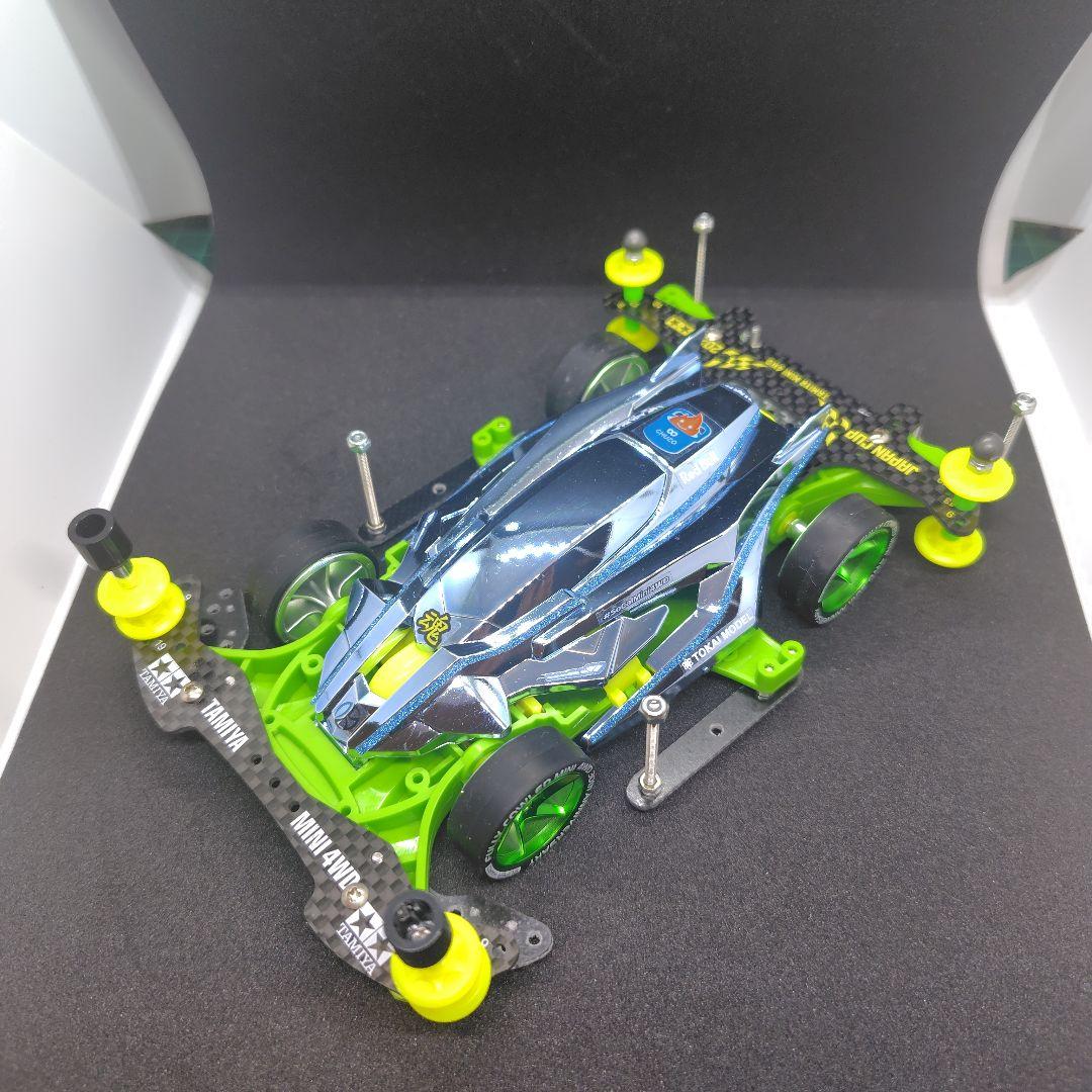 ミニ四駆完成品　デクロス01 DCR01 ライトブルーメッキボディ