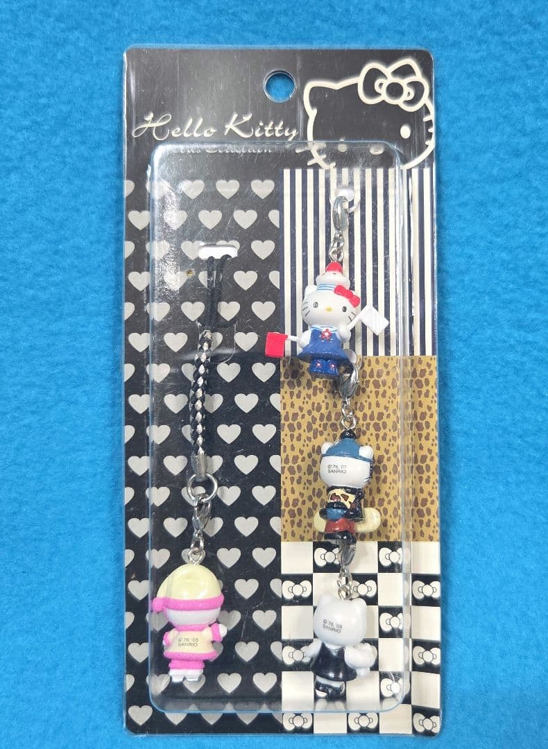 超激レア☆ハローキティ♡グッズコレクション（B）☆根付4Pアソート☆2005