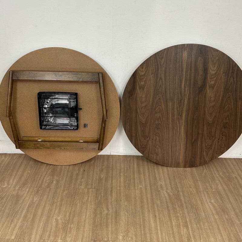 天然木　BIG折れ脚　円型こたつ100WNT【訳あり特価】