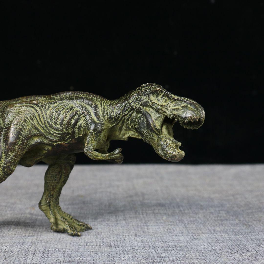 銅製 ティラノサウルス 恐竜 インテリアアクセサリーギフト置物 装飾品工芸品