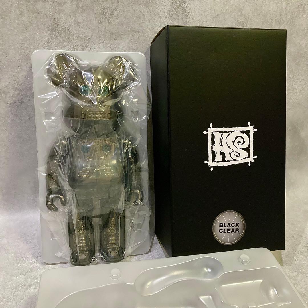 新品正規品 BE@RBRICK HxS 400% CLEAR BLACK