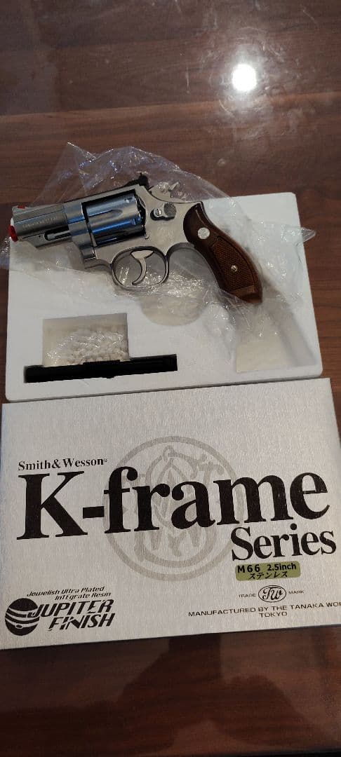 タナカ　S&W　M66　2.5インチ　ステンレス　ジュピターフィニッシュ　ガス銃