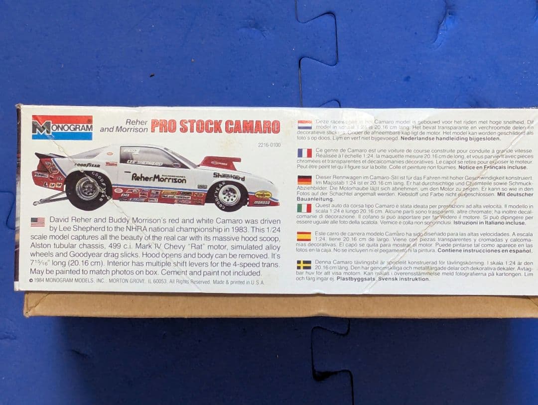 自動車 Monogram Pro Stock Camaro 1/24