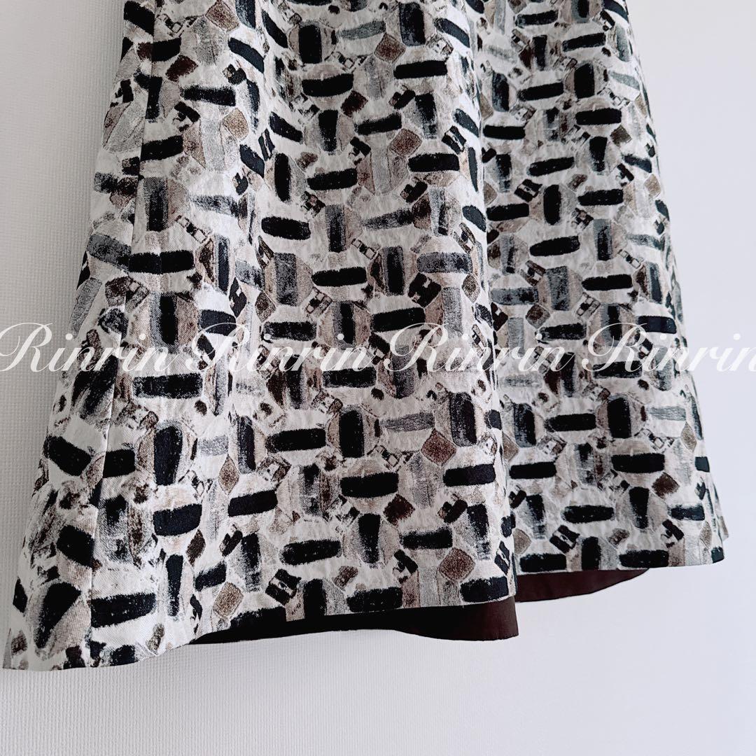 ANAYI オードトワレジャガード後ろ切り替えスカート 36