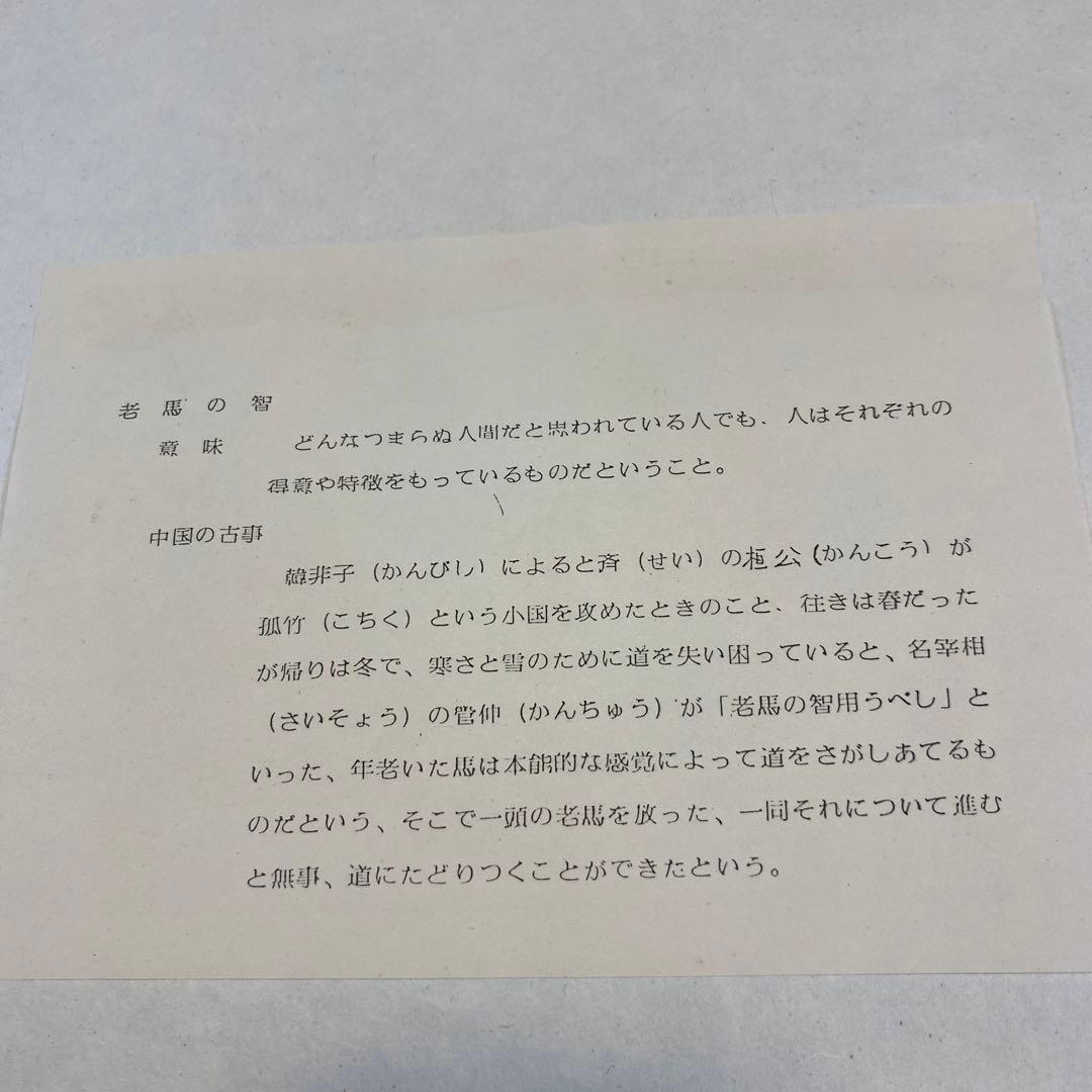 【ビンテージ 美品】書道作品　老馬之智　2点セット