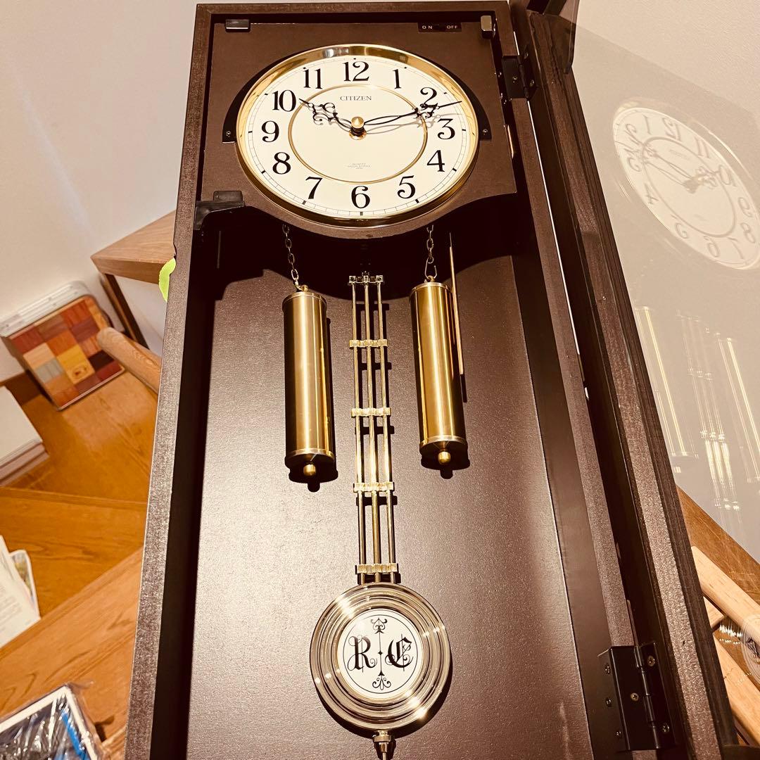 CITIZEN 振り子時計 ストロークN 報時付き 4MJ807-N06