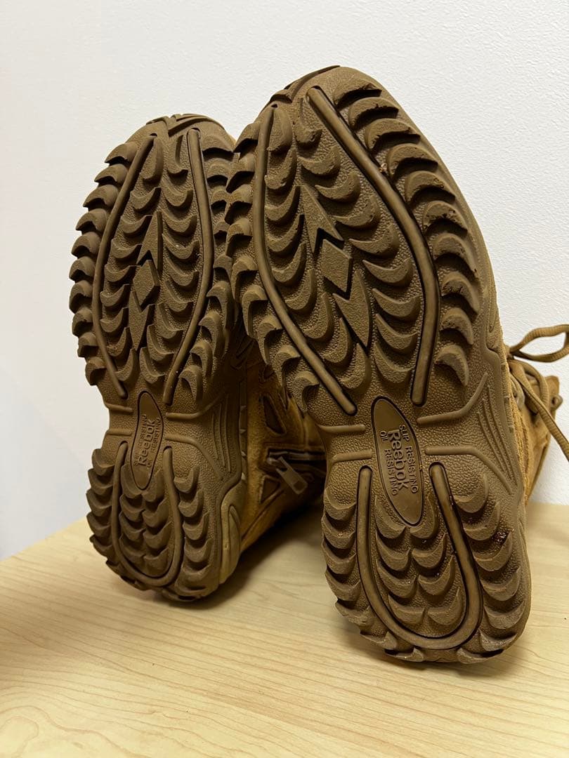 ミリタリーブーツ ブラウン スエード