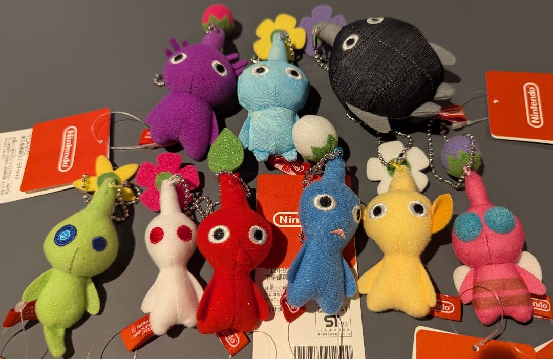 ピクミン マスコット ぬいぐるみ ボールチェーン 9種 がま口　チャッピー