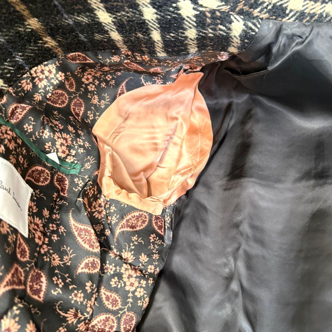 ポールスミス モヘヤxアルパカxウール オーバーサイズチェスターコート マキシ丈