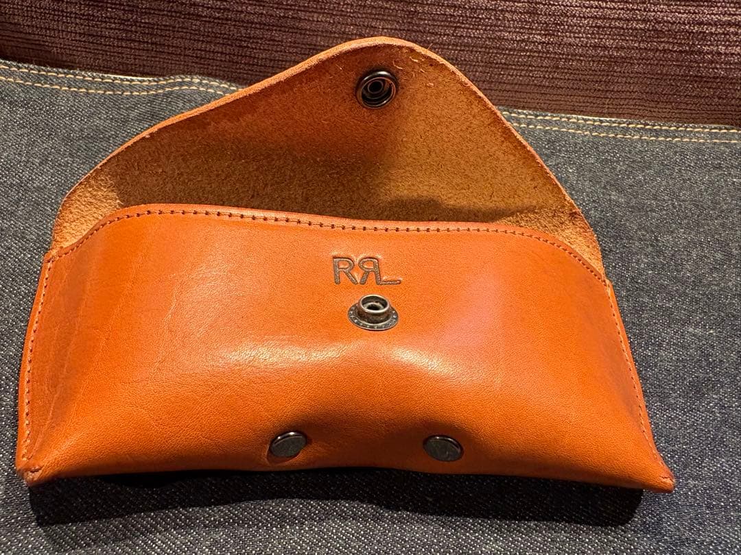 RRLダブルアールエル レザー 革 眼鏡ケース
