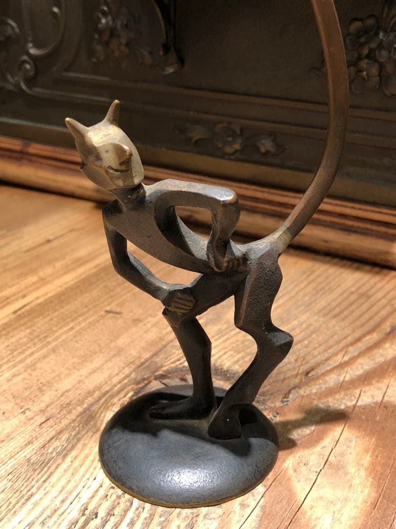 アンティーク　デビル　悪魔　ミッドセンチュリー　インダストリアル　スカルプチュア