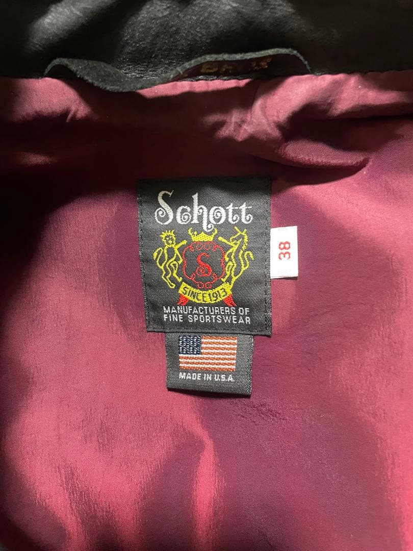 Schott 641xx サイズ38 シングルライダース 牛革