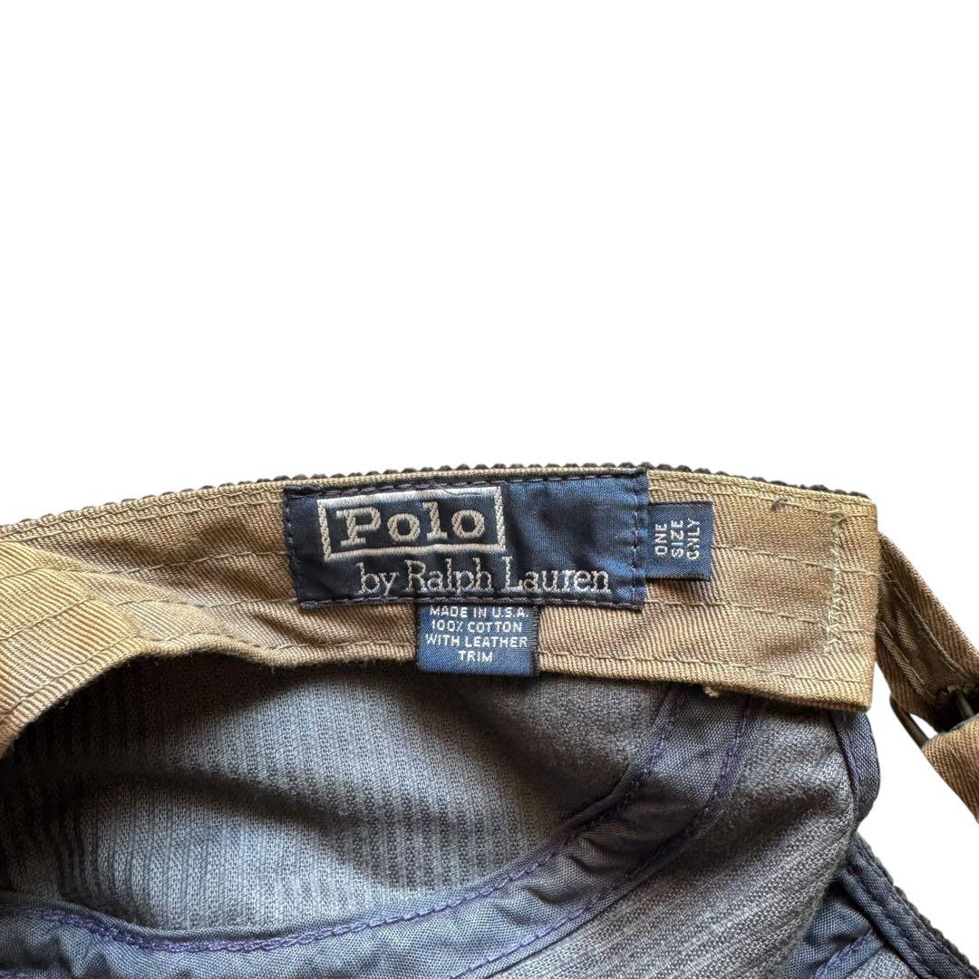 polo sportsman Ralph Lauren レザー キャップ 90s
