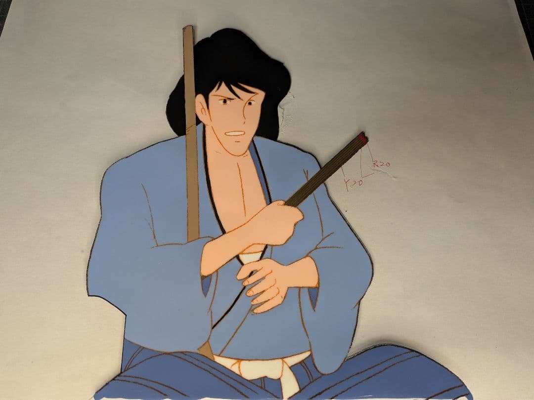 当時物 ルパン三世 アニメーション原画 次元大介 石川五エ門 貴重品