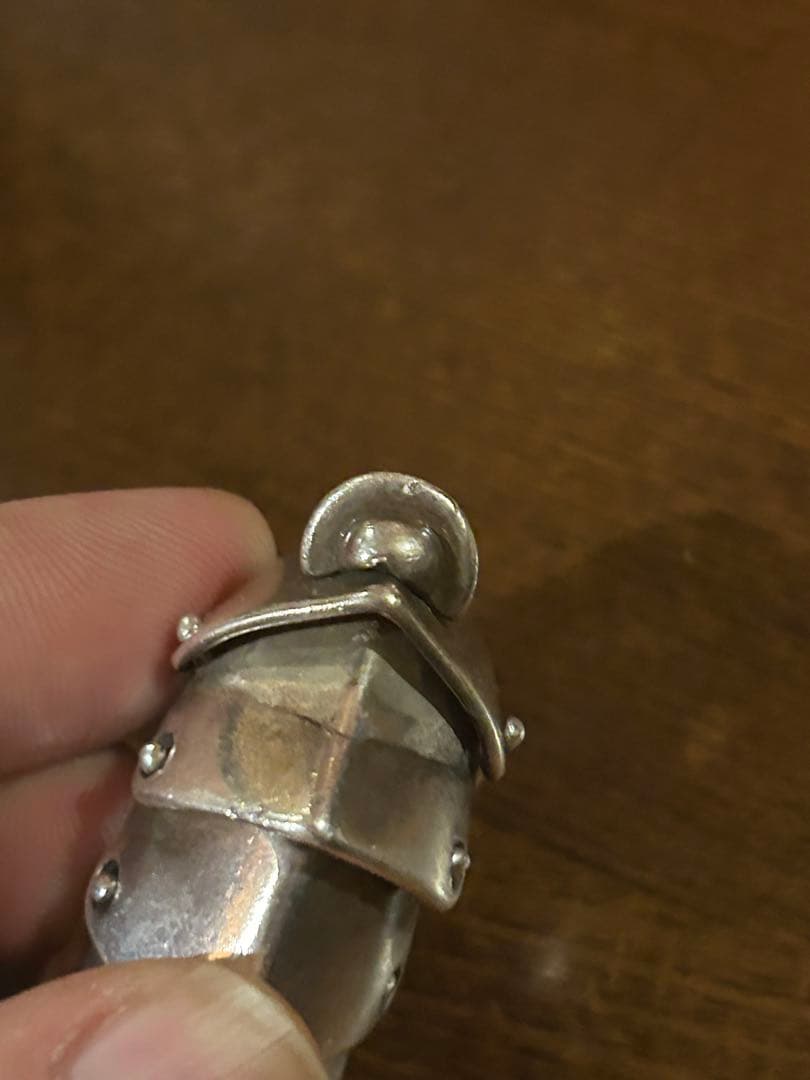 ⚠️ 変形難アリ ヴィヴィアン初期アーマーリング Lサイズ イタリア製　15号