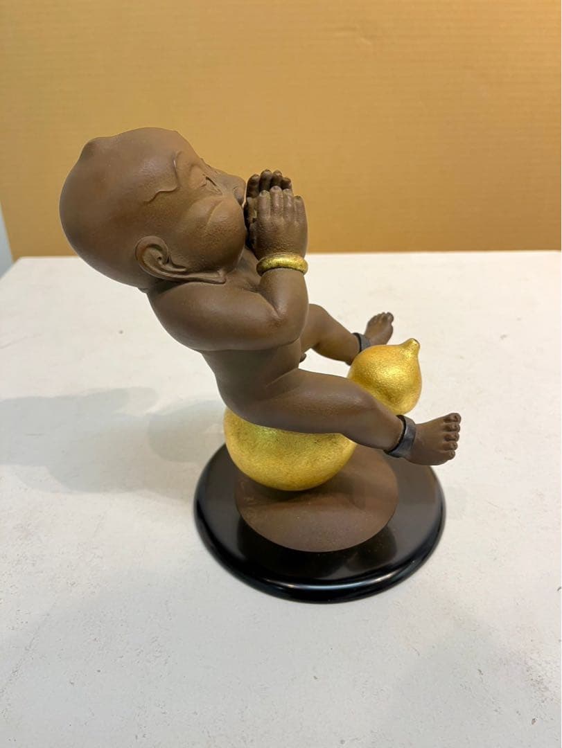 薮内佐斗司 「追風　福兵衛」限定88部　ブロンズ 共箱