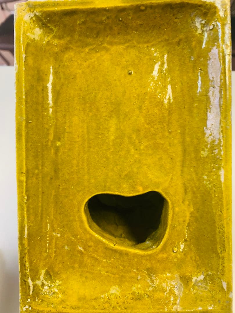 希少！中国唐時代中期黄釉獅子（時代保証）