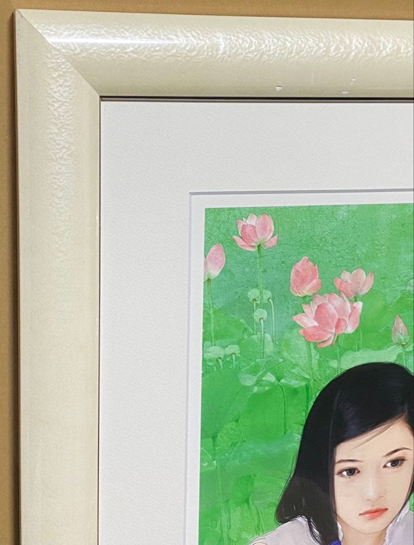 ジクレ+手彩　平凡・陳淑芬　直筆サイン　ピンファン　チェン・シュウフェン　版画