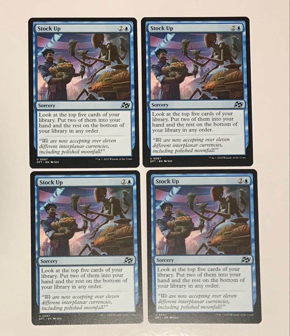 食糧補充 mtg 英語 4枚セット